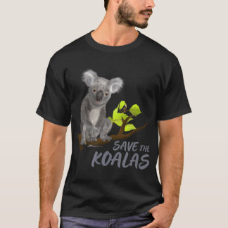 救The Koalas -動物愛好家 – コアラ・ベアー恋人 Tシャツ