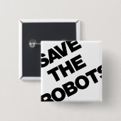 救The Robots After-Hours Club New York City 缶バッジ (正面&裏面)