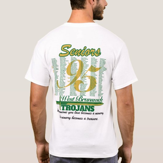 敗れたトロイ人のクラスTシャツ Tシャツ (裏面)