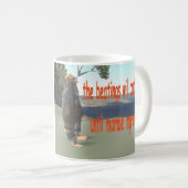 敗北は意気込が改良するまで続きます コーヒーマグカップ (正面右)