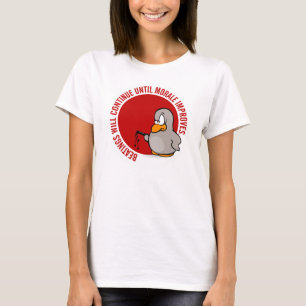 敗北は意気込が改良するまで続きます Tシャツ