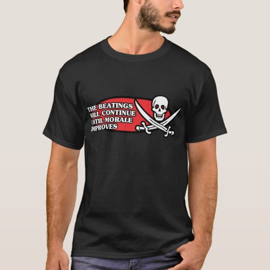 敗北は意気込が改良するまで続きます Tシャツ (正面)