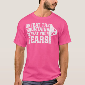 敗北ザマウテンズマウンテン登山クライマーロック Tシャツ