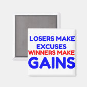 敗者が言い訳をする マグネット (正面/裏面)