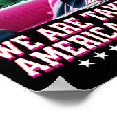 敗者の中で我々はアメリカを取り戻すピンクトランプ202 ポスター (角)