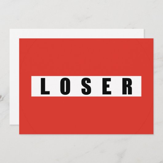 敗者の禁止標識 (正面/裏面)