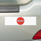 敗者の禁止標識 バンパーステッカー (車上)