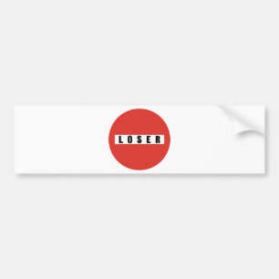 敗者の禁止標識 バンパーステッカー