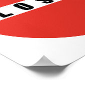 敗者の禁止標識 ポスター (角)