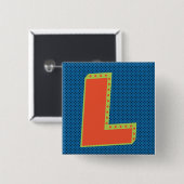 敗者 – ビッグL – 最大の敗者 – Buncoゲームナイト 缶バッジ (正面&裏面)