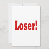 敗者 招待状 (正面)