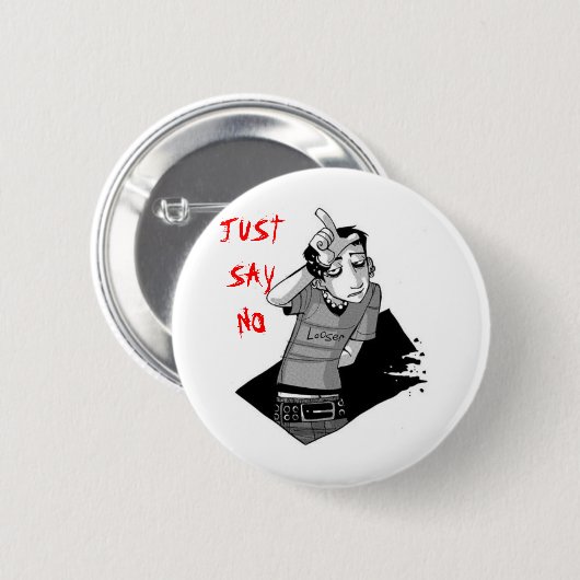 敗者 缶バッジ (正面&裏面)