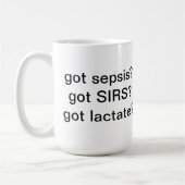 敗血症のマグ コーヒーマグカップ (左)