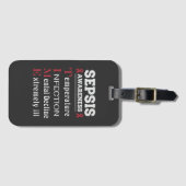 敗血症認識度T.I.M.E.ガイド ラゲッジタグ (正面横)