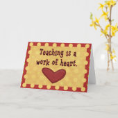 教えがハート先生評価の仕事 カード (黄色い花)