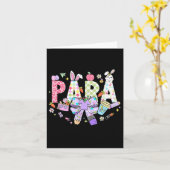 教えのお気に入りのBunnies Paraprofessional Para Sq カード (黄色い花)