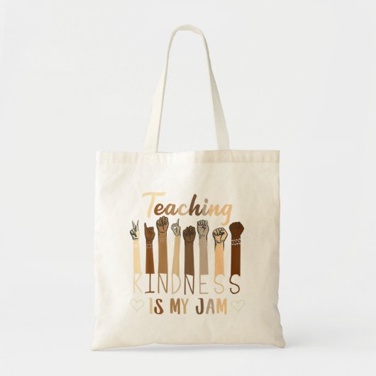 教えの優しさは私のジャム自閉症意識T志 トートバッグ (正面)
