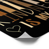 教えの優しさは私のジャム自閉症意識T志 ポスター (角)