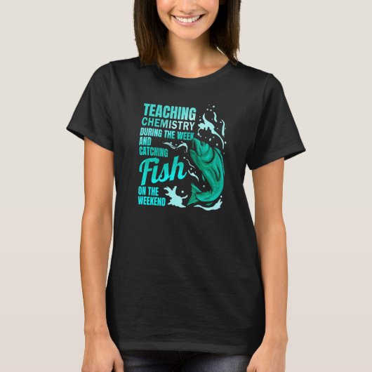 教えの魚料理と釣り教え Tシャツ (正面)