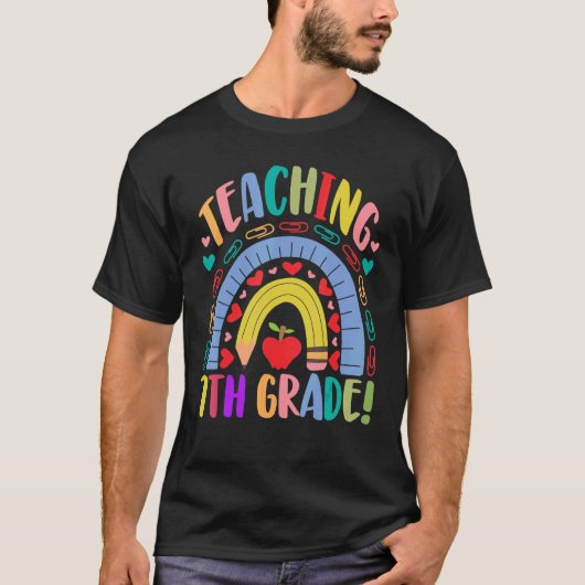 教えの7年生レインボーアカデミック Tシャツ (正面)