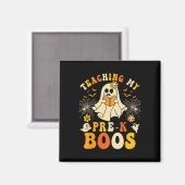 教えのMy Pre-k Boosクルー先生ハロウィーンGho マグネット (正面/裏面)