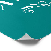 教えはハートだ |かわいいフレーズ ポスター (角)