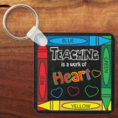 教えはハートだ |先生 キーホルダー (正面)