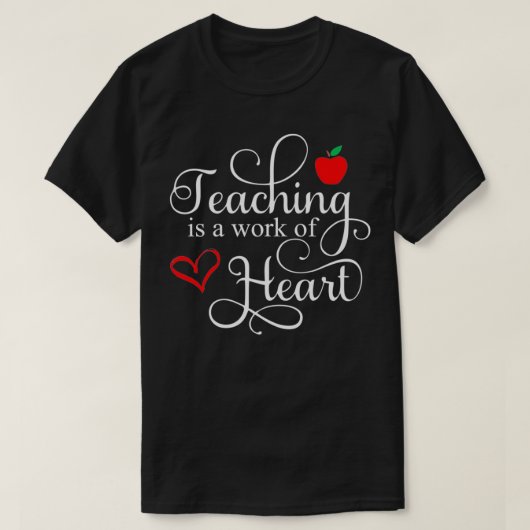 教えはハートだ Tシャツ (デザイン正面)