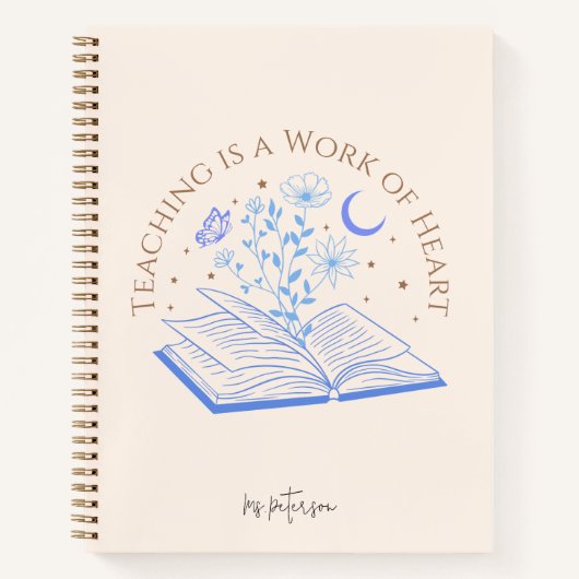 教えはハートの仕事、先生評価 ノートブック (正面)