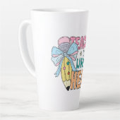 教えはハートの作品だお洒落 カフェラテマグ (左アングル)