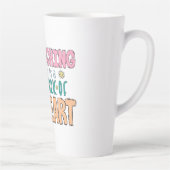 教えはハートの作品だお洒落 カフェラテマグ (右)