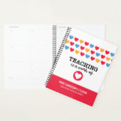 「教えはハートの作品」先生 プランナー手帳 (ディスプレー)