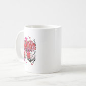 教えはハートの鉛筆の弓先生Val コーヒーマグカップ (正面左)
