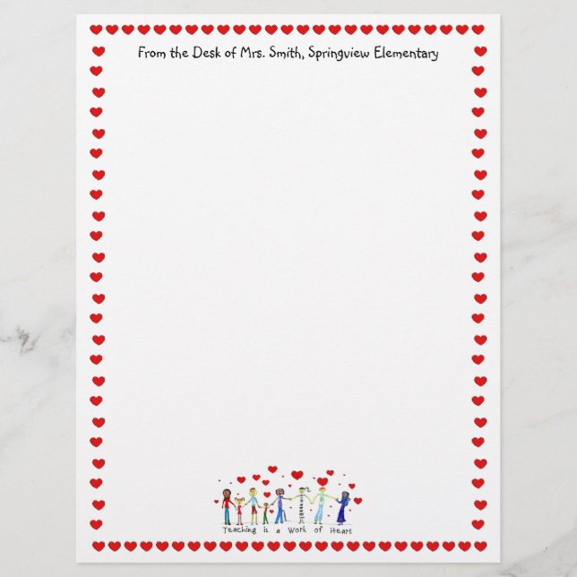 教えはハートレターヘッドの作品 (正面)