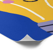 教えはハート先生の作パーソナライズされた業 ポスター (角)