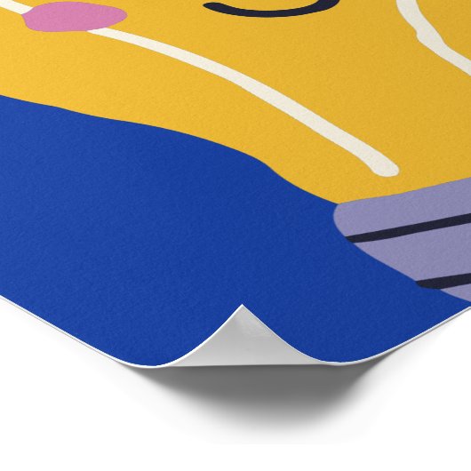 教えはハート先生の作パーソナライズされた業 ポスター (角)