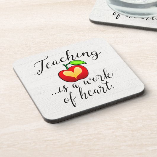 教えはハート先生評価の仕事 コースター (左側)