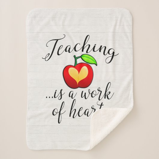 教えはハート先生評価の仕事 シェルパブランケット (正面)