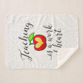 教えはハート先生評価の仕事 シェルパブランケット (正面(横))