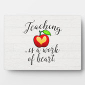 教えはハート先生評価の仕事 フォトプラーク (正面)