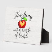 教えはハート先生評価の仕事 フォトプラーク (側面)