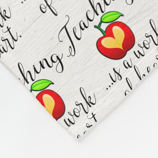 教えはハート先生評価の仕事 フリースブランケット (角)