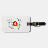 教えはハート先生評価の仕事 ラゲッジタグ (正面横)