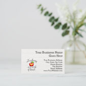 教えはハート先生評価の仕事 名刺 (スタンド正面)