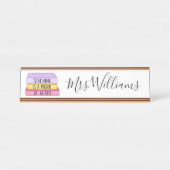 『教えはハート先生贈与』 デスクネームプレート (正面)