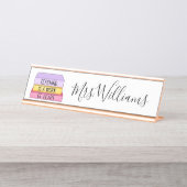 『教えはハート先生贈与』 デスクネームプレート (正面)