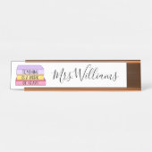 『教えはハート先生贈与』 デスクネームプレート (正面)