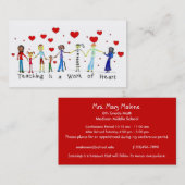 教えはハート情報カードの著作物 名刺 (正面/裏面)