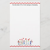 教えはハート文房具 便箋 (正面)