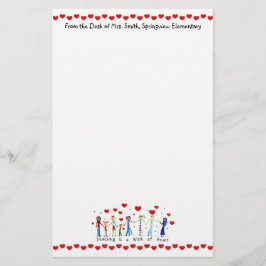 教えはハート文房具 便箋